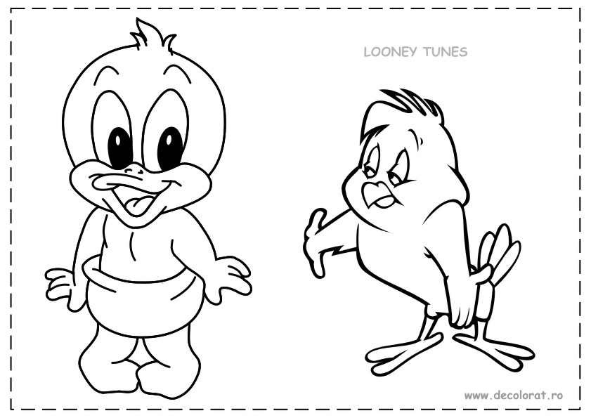 Desene De Colorat Looney Tunes Diavolul Tazamanian Twetty Silvester Lola